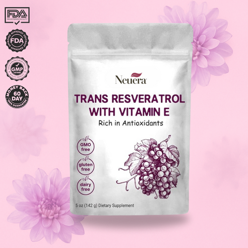 Neuera Trans-Resveratrol with Vitamin E Powder